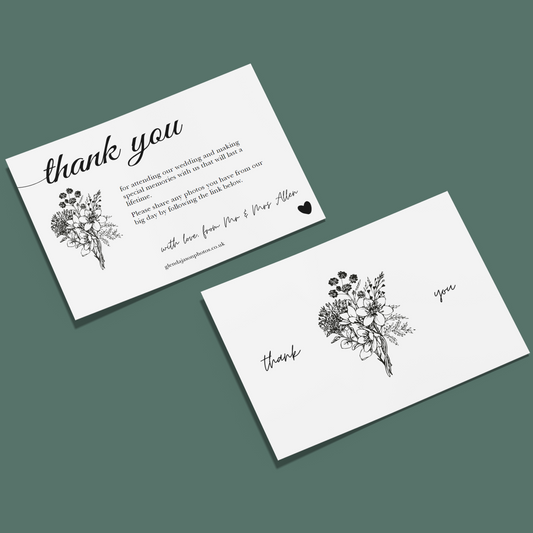 Thank You Cards - Wildflower Bouquet