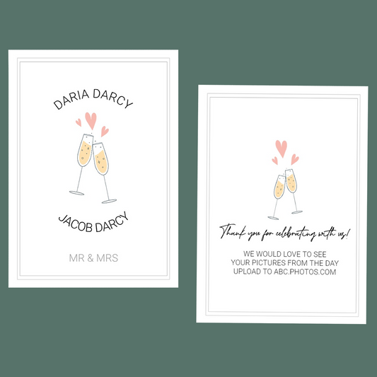 Thank You Cards - Wedding Celebration