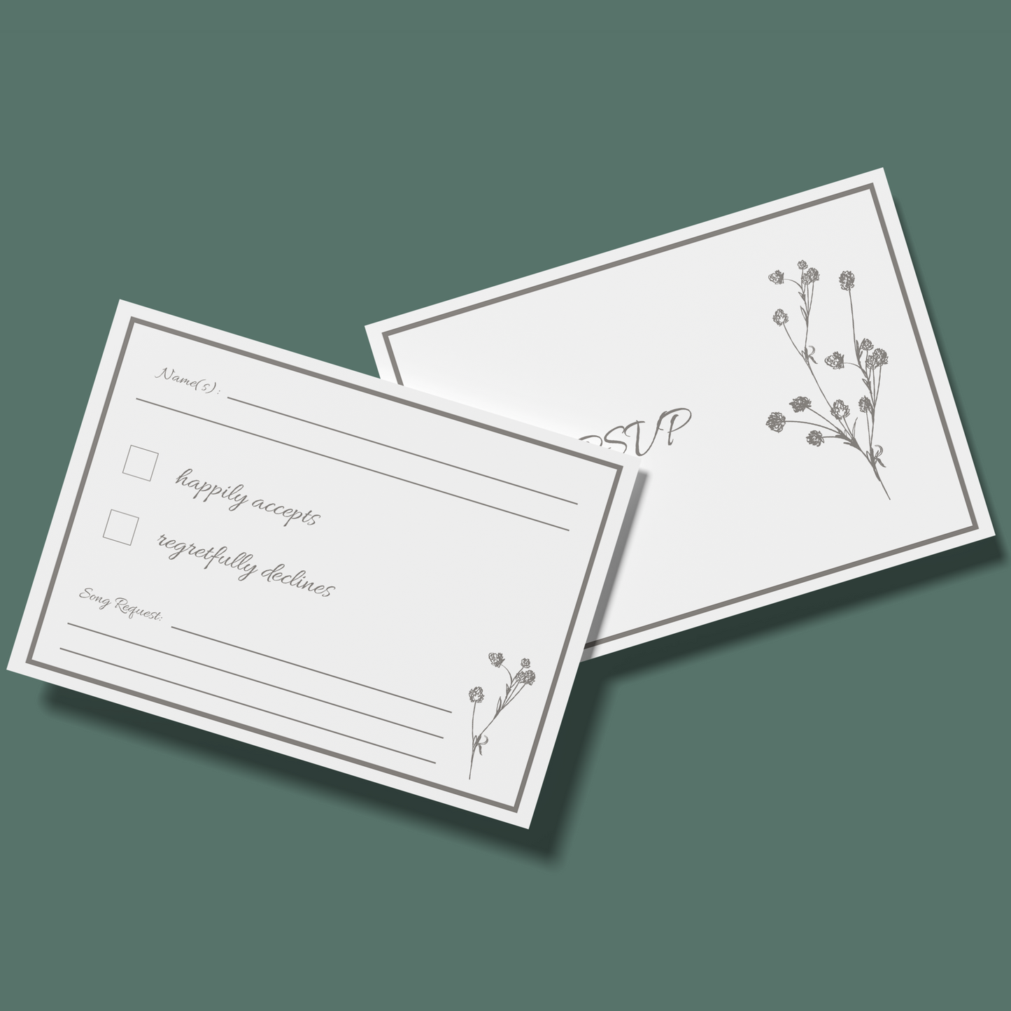 RSVP Cards - Happily Ever After