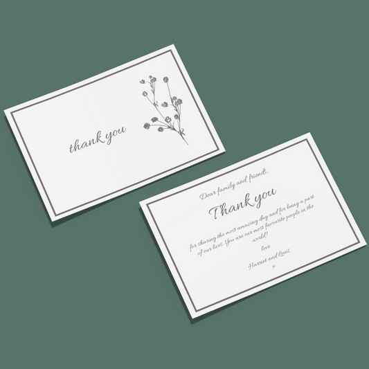 Thank You Cards - Happily Ever After