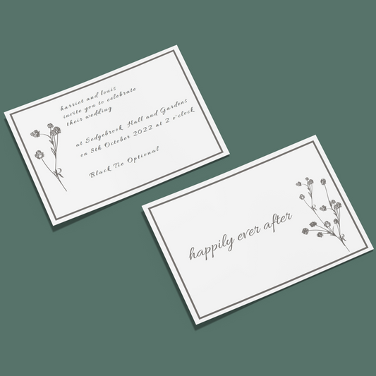 Wedding Invitations - Happily Ever After