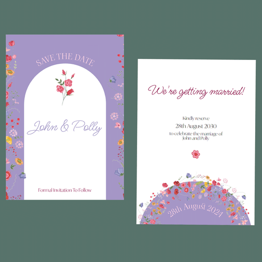 Save The Dates - Floral Meadow