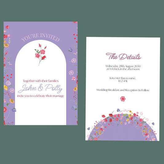Wedding Invitations - Floral Meadow
