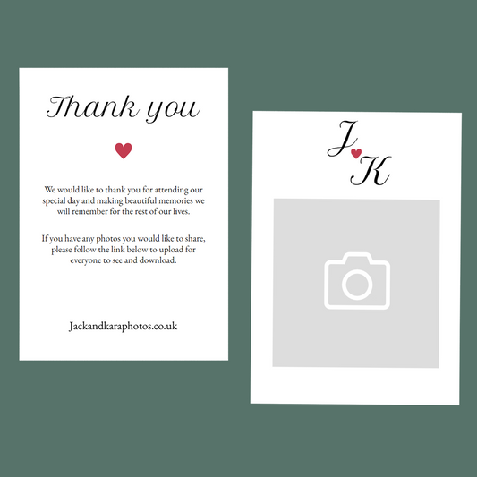 Thank You Cards - Flower Wreath