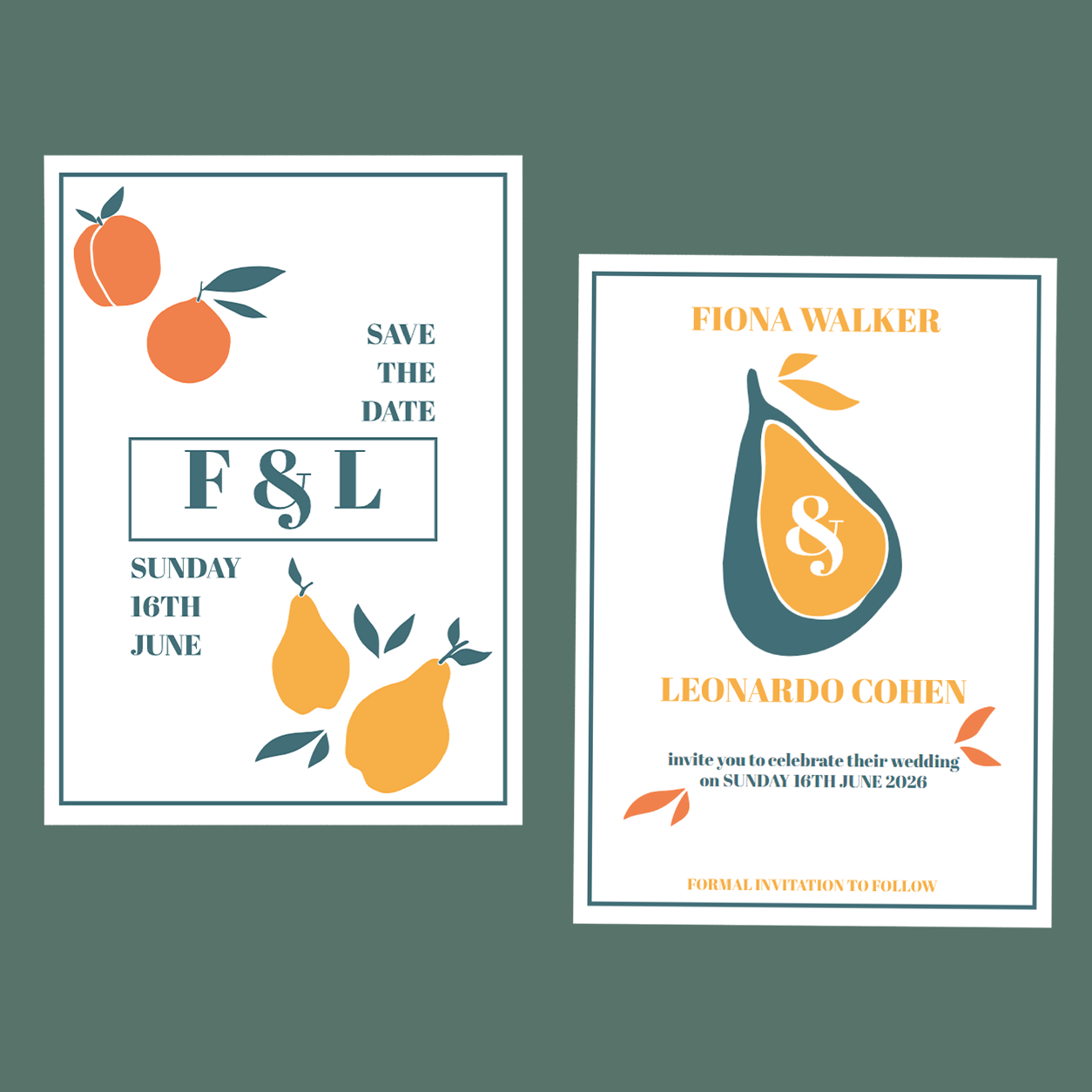 Save The Dates - Summer Fruits