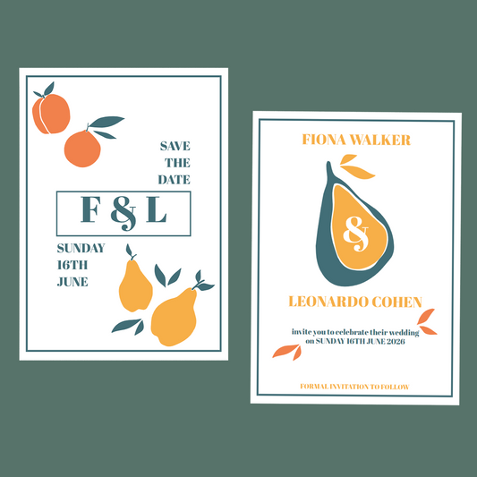 Save The Dates - Summer Fruits