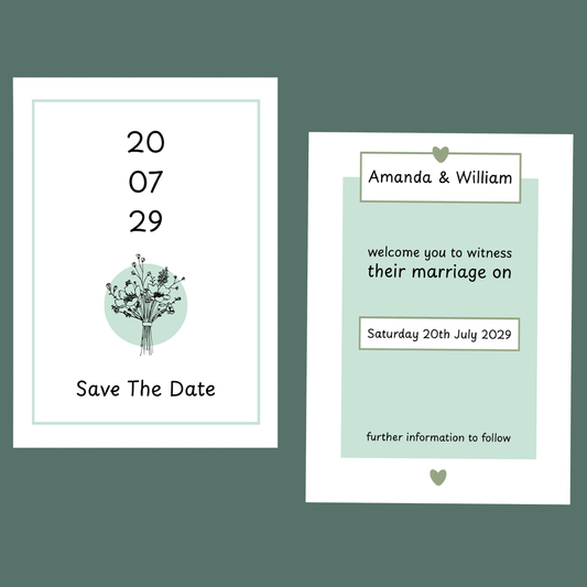 Save The Dates - Modern Sage