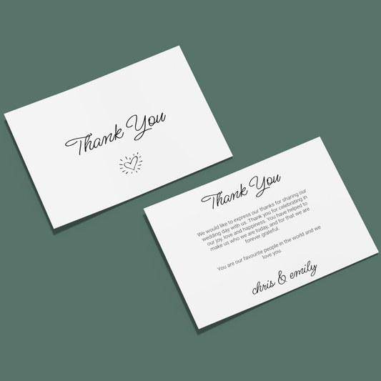 Thank You Cards - Hearts