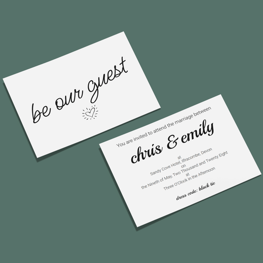 Wedding Invitations - Hearts
