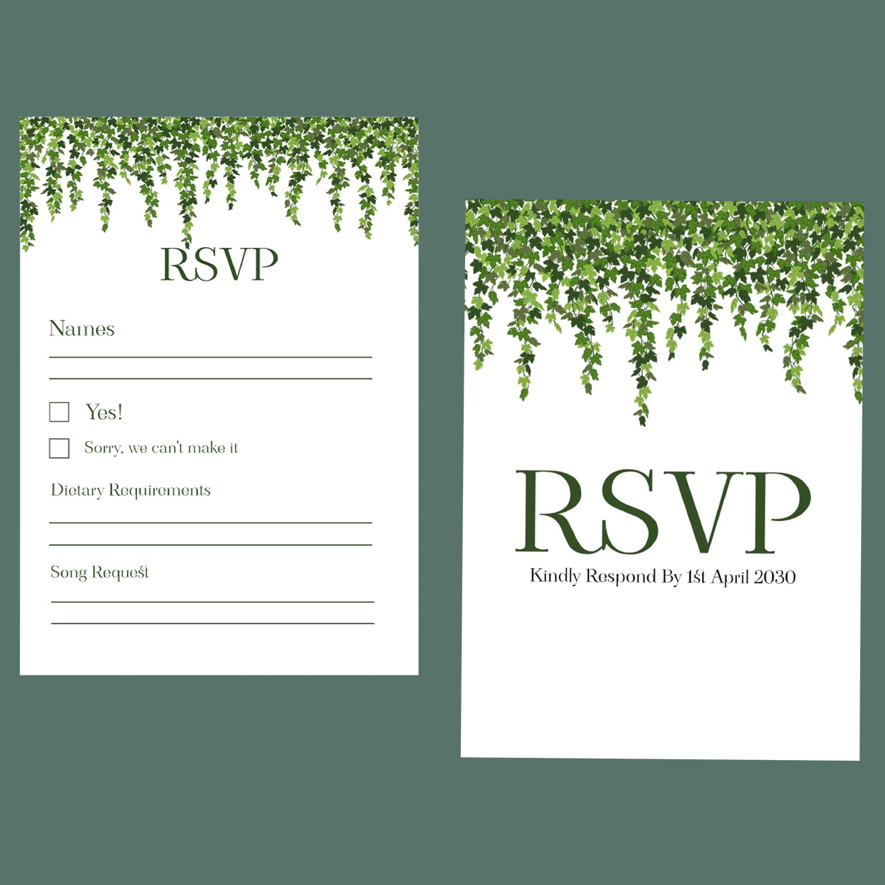 RSVP Cards - Ivy
