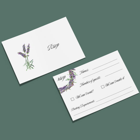 RSVP Cards - Lavender