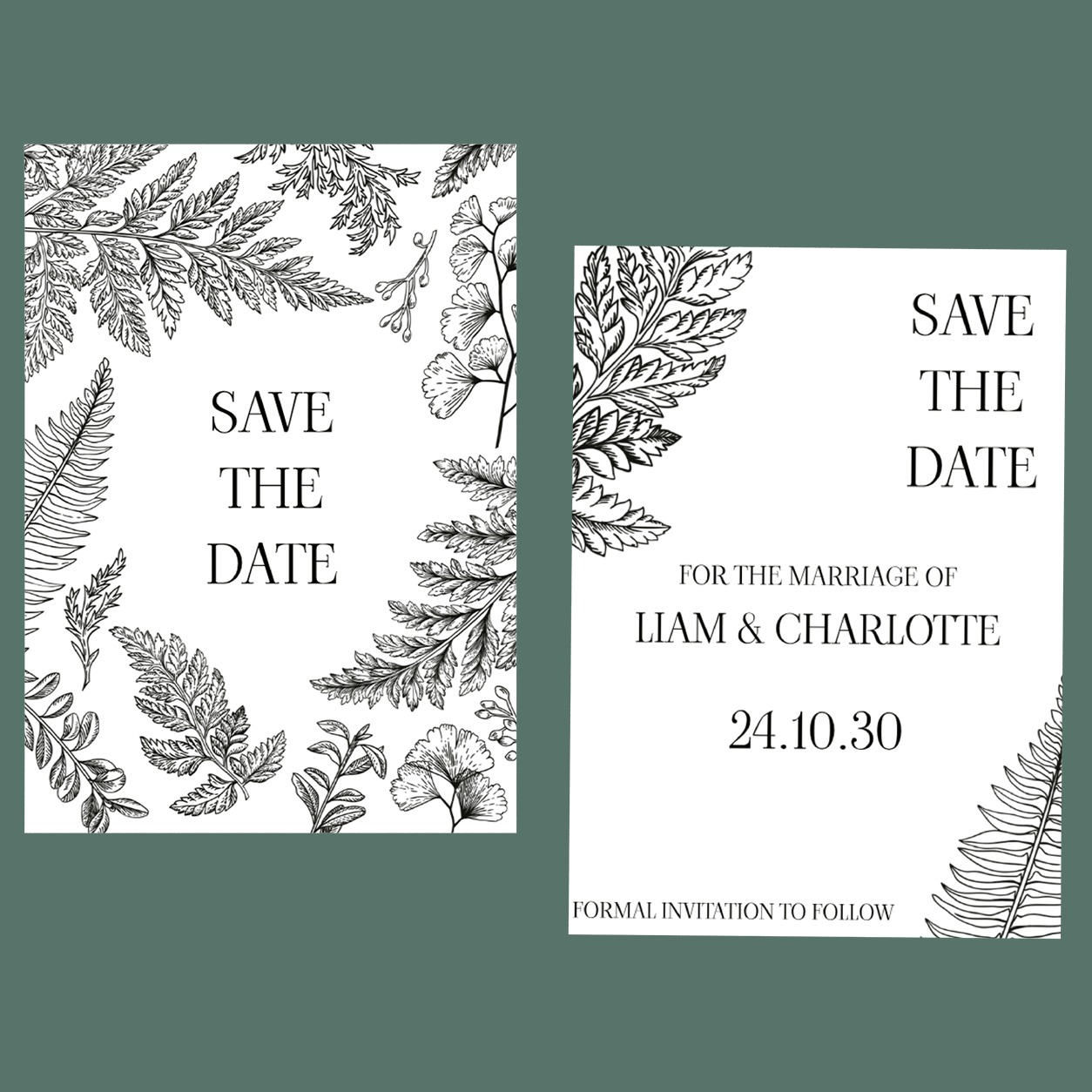 Save The Dates - Fern
