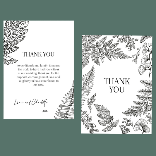 Thank You Cards - Fern