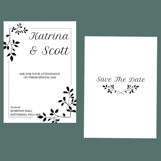 Save The Dates - Gentle Leaves
