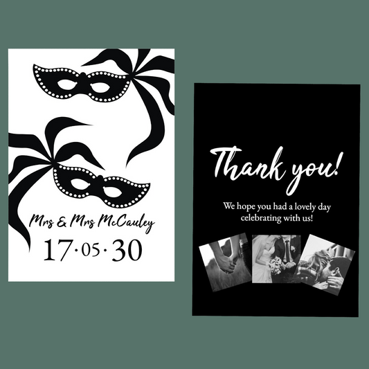 Thank You Cards - Masquerade