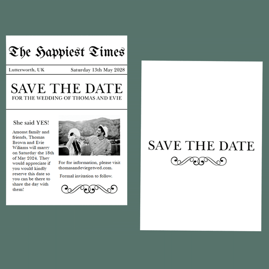 Save The Dates - Happiest Times