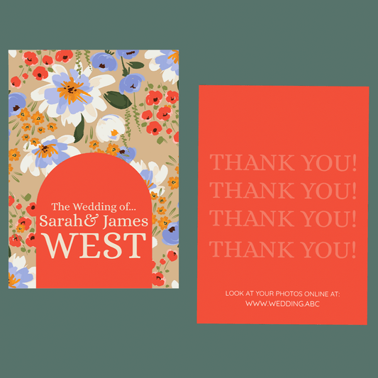 Thank You Cards - Flower Fields