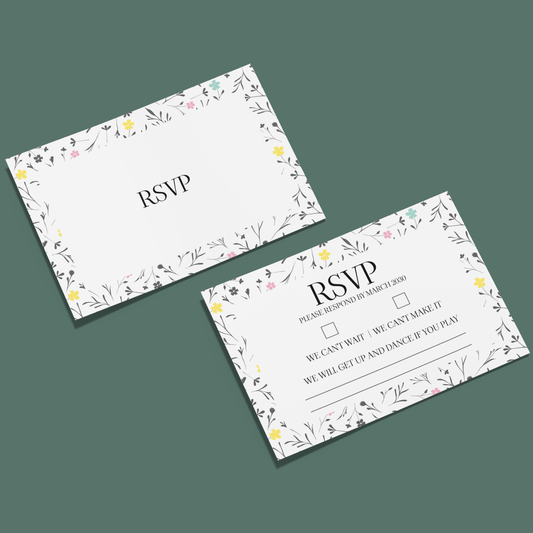 RSVP cards - Spring Dreams