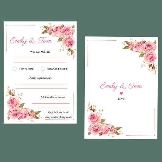 RSVP Cards - Peony