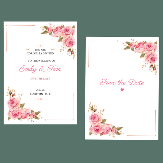 Save The Dates - Peony