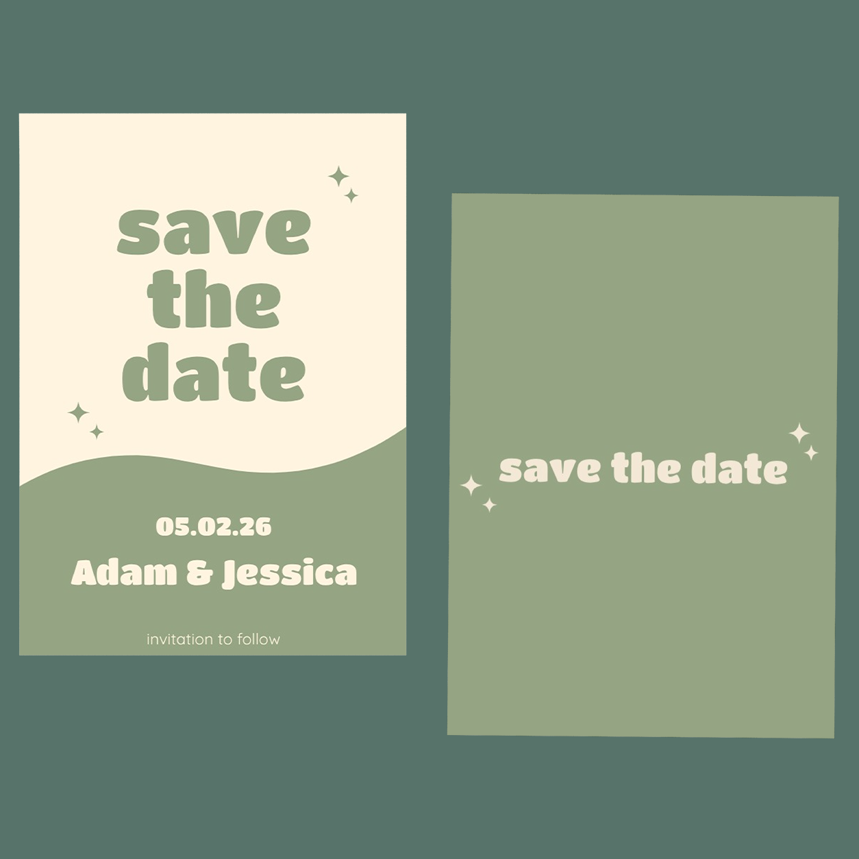RSVP Cards - Retro
