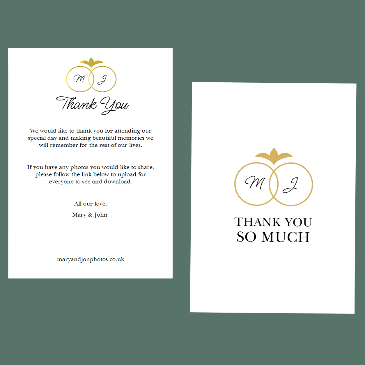 Thank You Cards - Say I Do