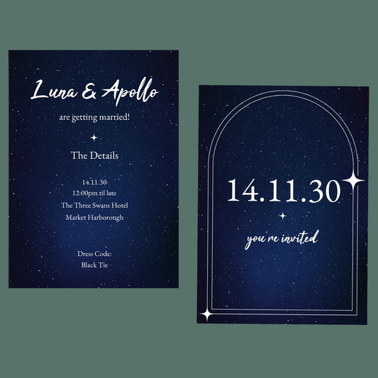 Wedding Invitations - Starry Night
