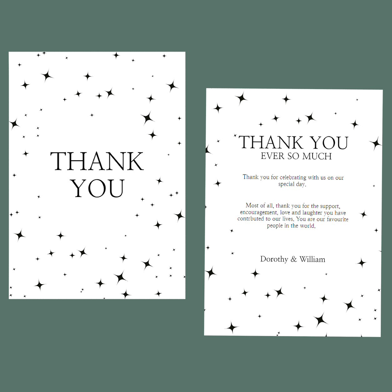 Thank You Cards - Stars