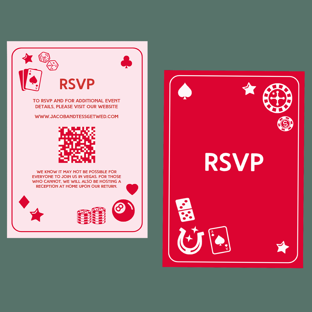 RSVP Cards - Vegas