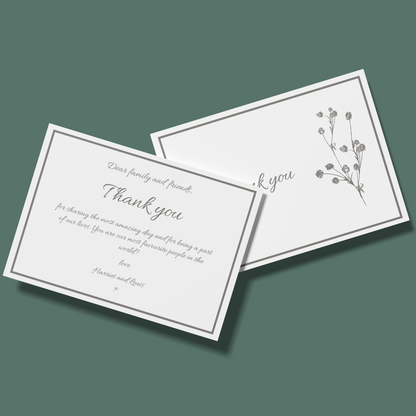 Thank You Cards - Happily Ever After