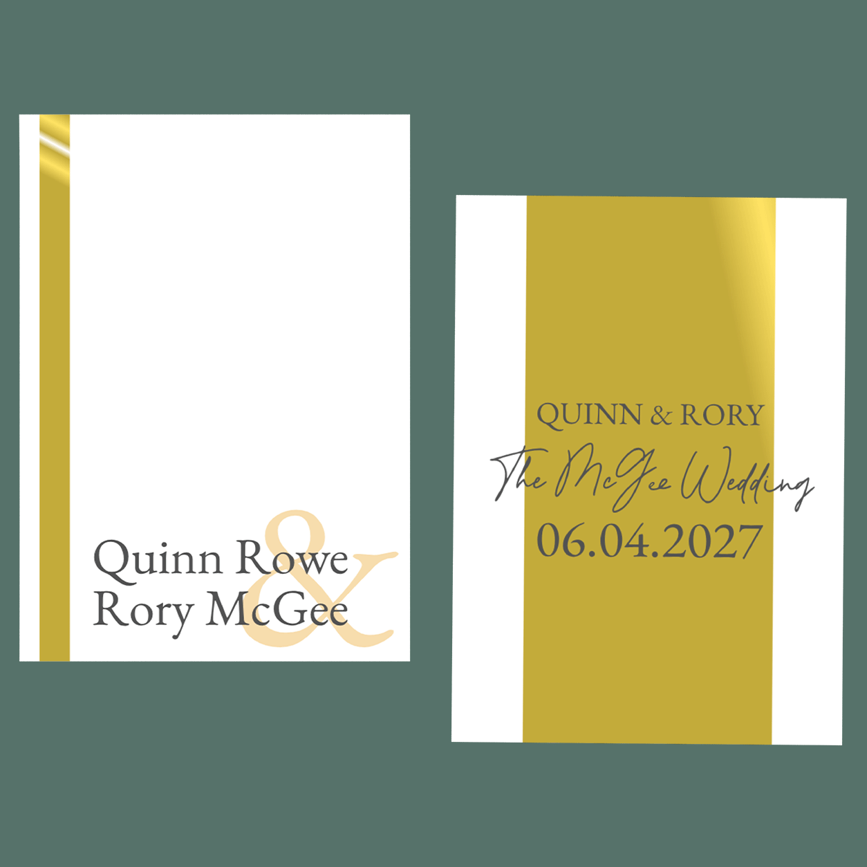 Save The Date - Golden Elegance