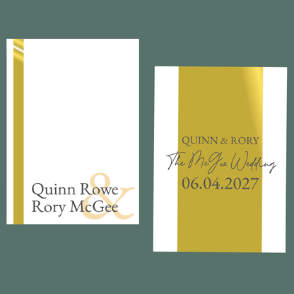 Save The Date - Golden Elegance