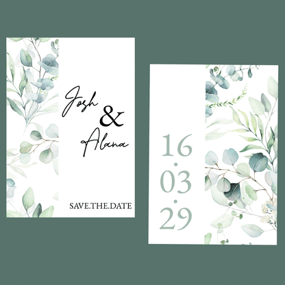 Save The Dates - Eucalyptus