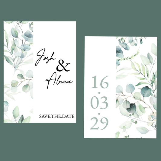 Save The Dates - Eucalyptus