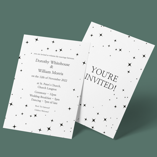 Wedding Invitations - Stars